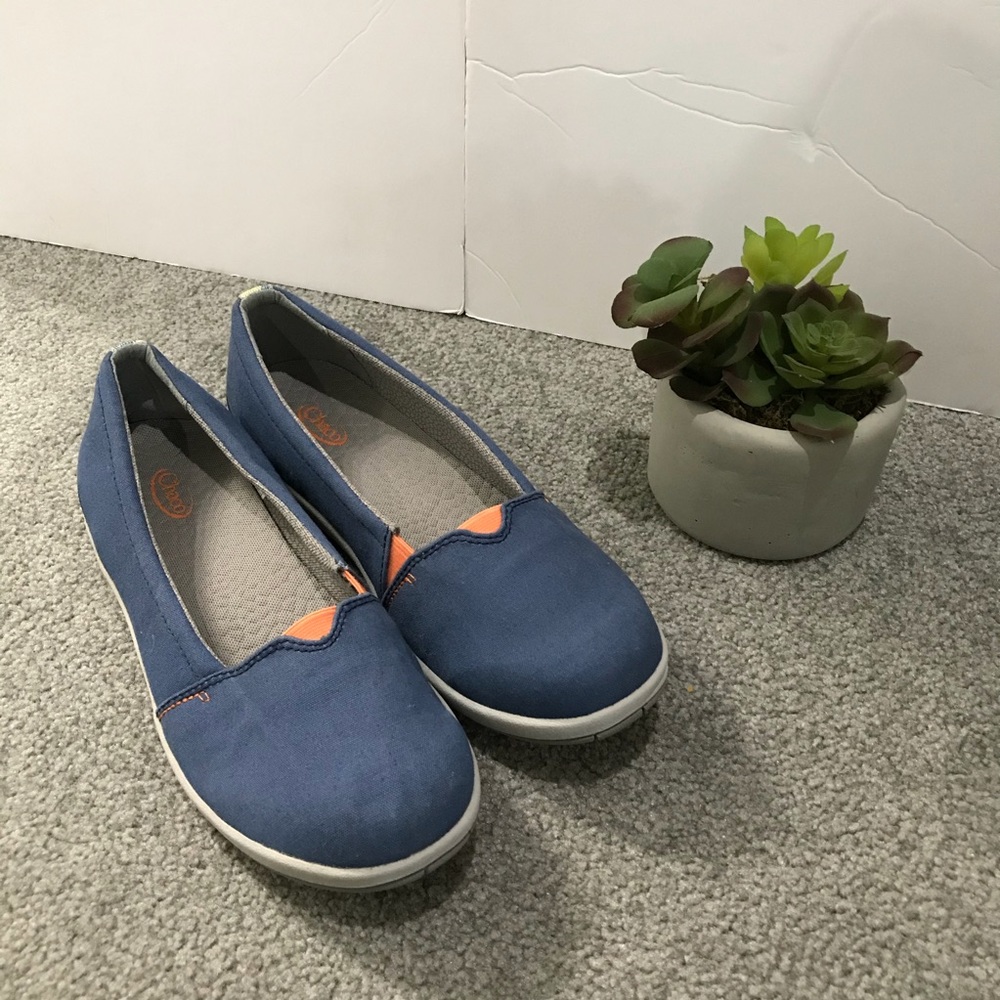 CHACO Dress Blue Slip-On Comfort Flats Loafers